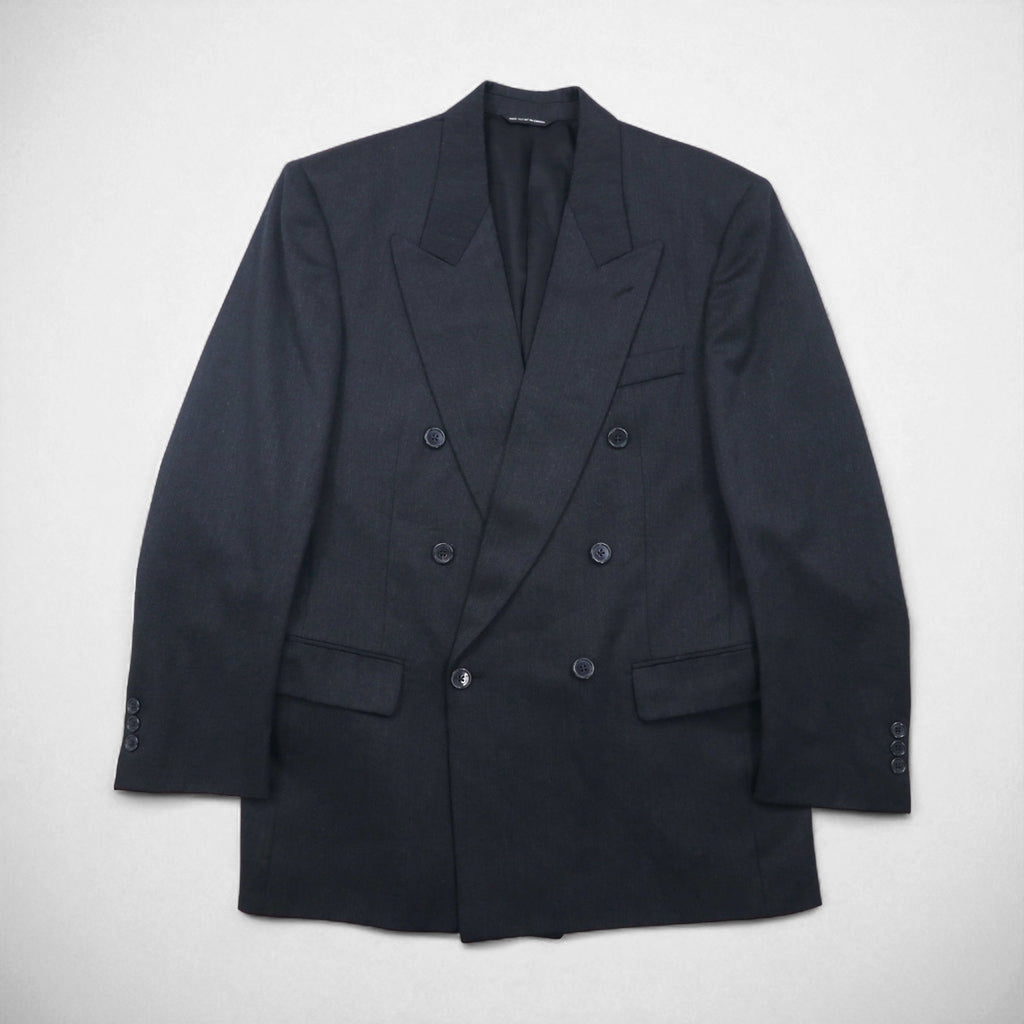 80s Canada UNION MADE Vintage Blazer BOSA 80年代 カナダ製 ダブル ブレザー ピークドラベル テーラードジャケット L ユニオンメイド ACTWUタグ JACK FRASER別注