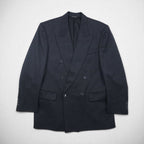 80s Canada UNION MADE Vintage Blazer BOSA 80年代 カナダ製 ダブル ブレザー ピークドラベル テーラードジャケット L ユニオンメイド ACTWUタグ JACK FRASER別注