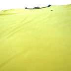 Polo by Ralph Lauren 90s Ringer T-Shirt, XXL, Yellow, Cotton, Pique, Small Pony Embroidery