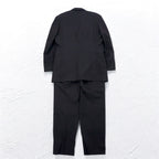 STUDIO by D'URBAN 80年代 3B スーツ セットアップ XL グレー ストライプ ウール 日本製
