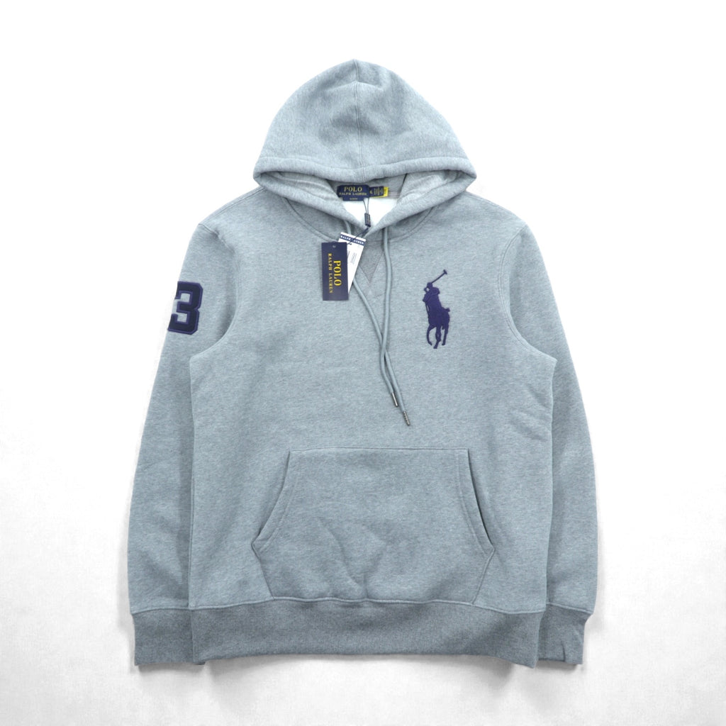 Polo Ralph Lauren ビッグポニー 刺繍 プルオーバー パーカー XL グレー カンガルーポケット 未使用品
