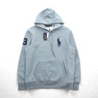 Polo Ralph Lauren ビッグポニー 刺繍 プルオーバー パーカー XL グレー カンガルーポケット 未使用品