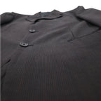 STUDIO by D'URBAN 80年代 3B スーツ セットアップ XL グレー ストライプ ウール 日本製