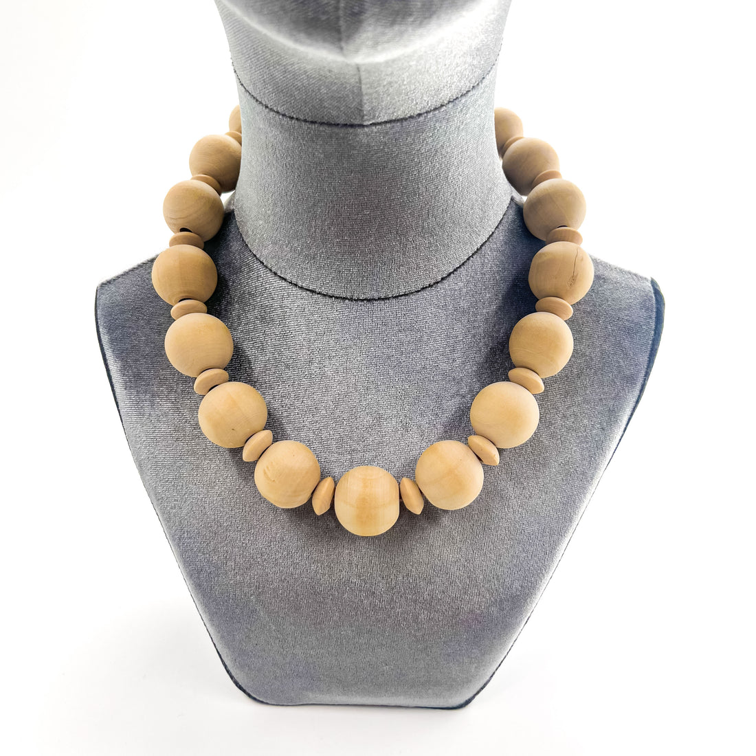 nodzoku ウッドボール ネックレス ベージュ ブラウン Collier. While Natural Wood Ball ヌメ革