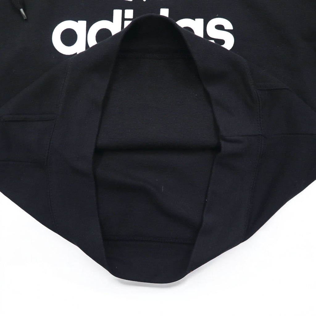 adidas originals トレフォイルロゴ プルオーバー パーカー XL ブラック TREEFOIL LEAF PRINT LOGO G92596