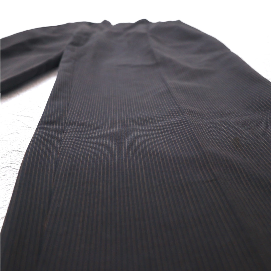 STUDIO by D'URBAN 80年代 3B スーツ セットアップ XL グレー ストライプ ウール 日本製