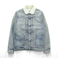 LEVI'S MADE&CRAFTED ビッグE タイプ 2nd シェルパ トラッカージャケット S インディゴ TYPE 2 裏ボア 34470-0004 プリーツ 紺タブ トルコ製