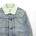 LEVI'S MADE&CRAFTED ビッグE タイプ 2nd シェルパ トラッカージャケット S インディゴ TYPE 2 裏ボア 34470-0004 プリーツ 紺タブ トルコ製