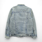 LEVI'S MADE&CRAFTED ビッグE タイプ 2nd シェルパ トラッカージャケット S インディゴ TYPE 2 裏ボア 34470-0004 プリーツ 紺タブ トルコ製