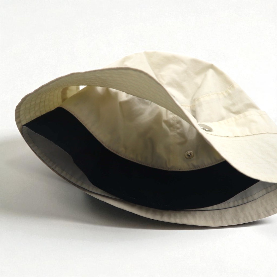 KIJIMA TAKAYUKI 2WAY Bucket Hat 57cm Ivory Cotton W-232630 Made in Japan