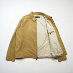 Polo Ralph Lauren Harrington Swing Jacket in Beige Peach Skin with Small Pony Embroidery and Chin Strap, Size 2XL