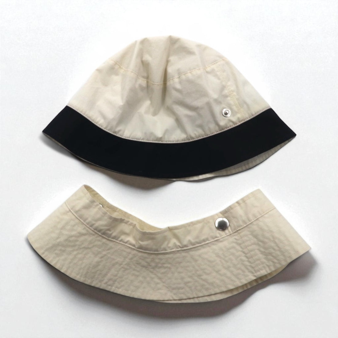 KIJIMA TAKAYUKI 2WAY Bucket Hat 57cm Ivory Cotton W-232630 Made in Japan