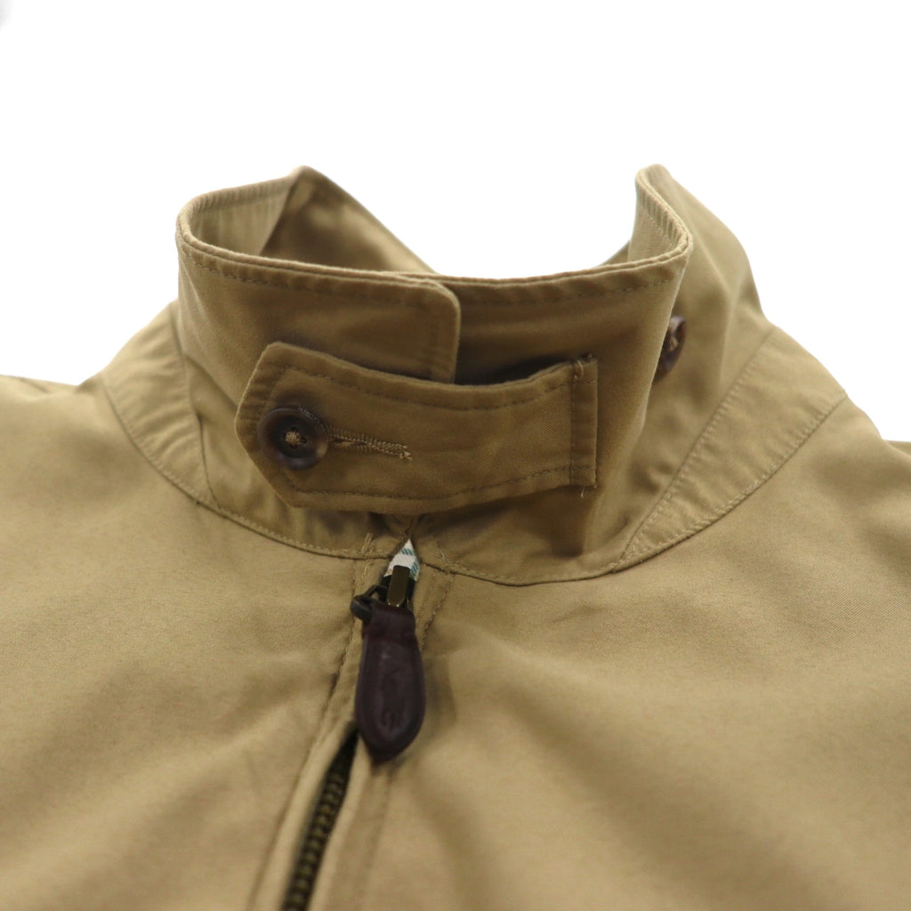 Polo Ralph Lauren Harrington Swing Jacket in Beige Peach Skin with Small Pony Embroidery and Chin Strap, Size 2XL