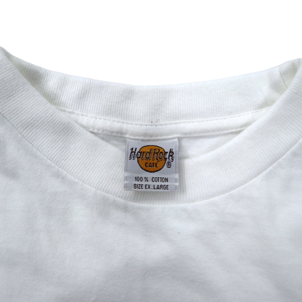 Hard Rock CAFE Logo Print T-Shirt XL White Cotton Big Size BERLIN