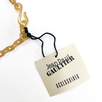Jean Paul GAULTIER フランス製 アセテート マーブルプレート ネックレス 90年代 ヴィンテージ 未使用品