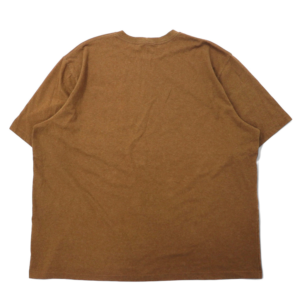 carhartt ポケットTシャツ ポケT 2XL ブラウン コットン ビッグサイズ K87 219