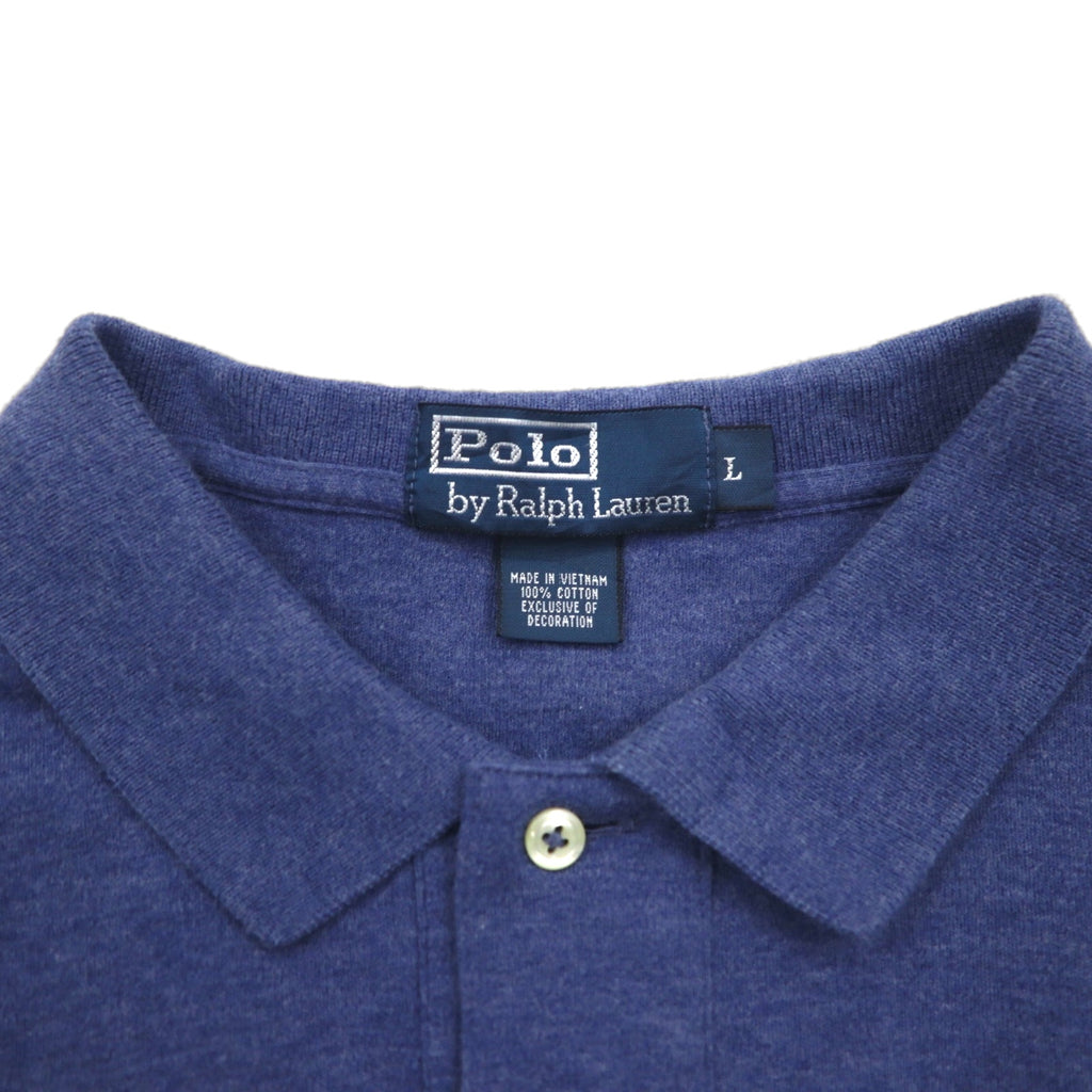 Polo by Ralph Lauren 90年代 ポロシャツ L ネイビー コットン スモールポニー刺繍
