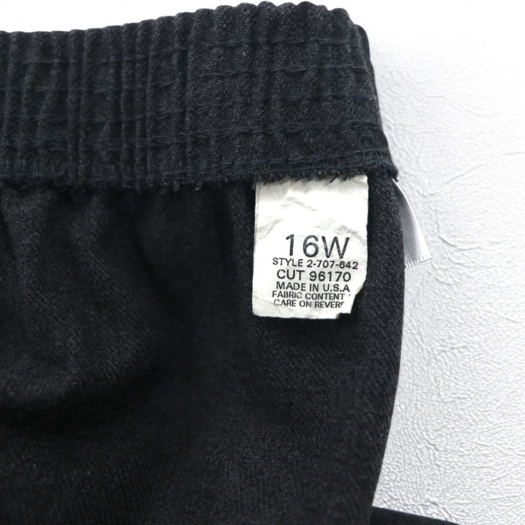 BRIGGS 90s USA made chef pants, easy pants, L, grey, polyester