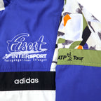 adidas 90s Nylon Jacket Track Jacket Jersey XL Blue White Polyester Silver Tag ATP TOUR