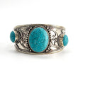 Vintage Navajo Turquoise Silver Cuff Bracelet バングル シルバー ターコイズブルー ナバホ族 インディアンジュエリー ツイストワイヤー ワイド カフ
