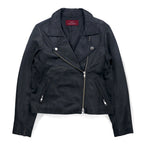 items URBAN RESEARCH ラムレザー ダブル ライダースジャケット S ブラック 羊革 ダブルジップ WH73-27M001