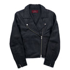 items URBAN RESEARCH ラムレザー ダブル ライダースジャケット S ブラック 羊革 ダブルジップ WH73-27M001