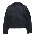 items URBAN RESEARCH ラムレザー ダブル ライダースジャケット S ブラック 羊革 ダブルジップ WH73-27M001