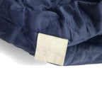 VAN -JAC- 80s Leather Sleeve Stadium Jacket L Navy Wool Cowhide Made in Japan