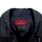 items URBAN RESEARCH ラムレザー ダブル ライダースジャケット S ブラック 羊革 ダブルジップ WH73-27M001