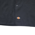 Dickies Short Sleeve Work Shirt, XL, Black, Polyester, Cotton, Double Pocket, Made in Mexico