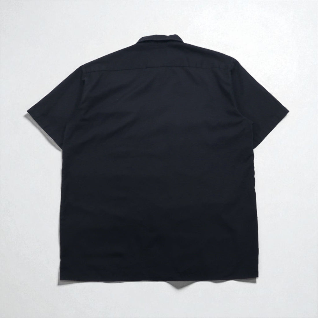 Dickies Short Sleeve Work Shirt, XL, Black, Polyester, Cotton, Double Pocket, Made in Mexico