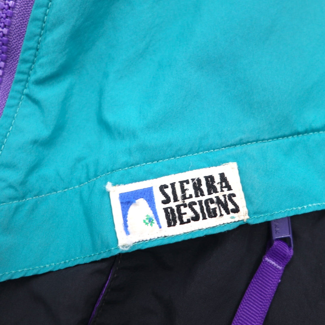 SIERRA DESIGNS 90年代 カナダ製 ナイロンジャケット マウンテンパーカー L 防水 フード収納