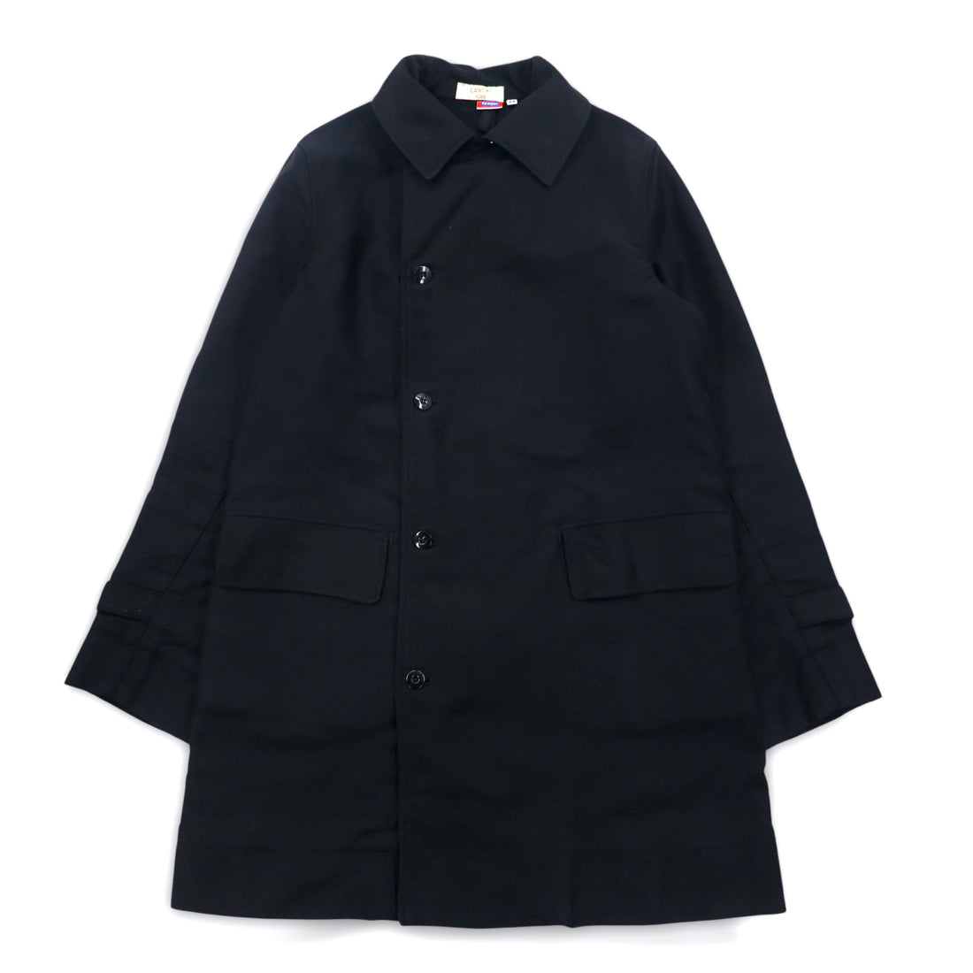 Kempel x LANTIKI European Union Made in EU Double Breasted Work Coat L Black Cotton