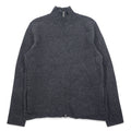 日本然リトテ-古着オンライン-J.CREW ドライバーズニット フルジップ ジャケット L グレー ウール 羊毛 ダブルジップ-J.CREW Driver's Knit Full Zip Jacket L Gray Wool Double Zip