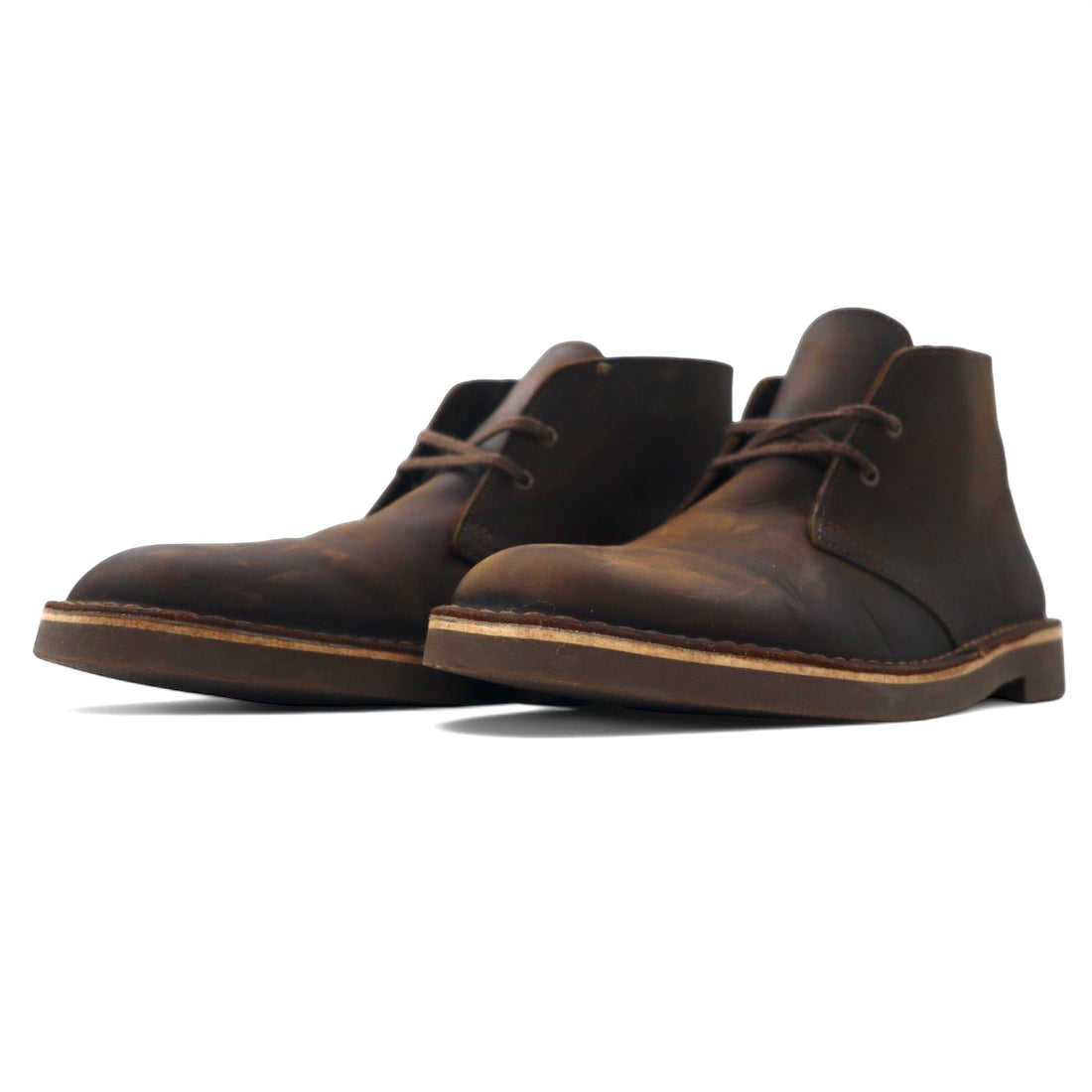 Clarks Chukka Boots 27.5cm Brown Leather 15522