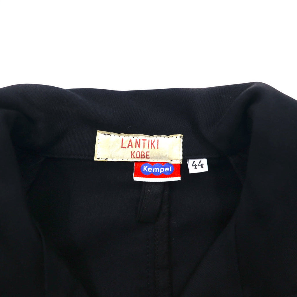 Kempel x LANTIKI European Union Made in EU Double Breasted Work Coat L Black Cotton