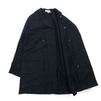 Kempel x LANTIKI European Union Made in EU Double Breasted Work Coat L Black Cotton
