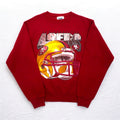 Lee USA製 90年代 NFL プリント スウェット L レッド 裏起毛 フットボール San Francisco 49ers