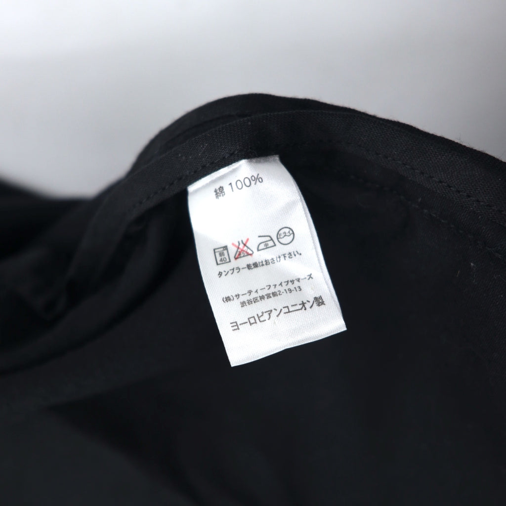 Kempel x LANTIKI European Union Made in EU Double Breasted Work Coat L Black Cotton