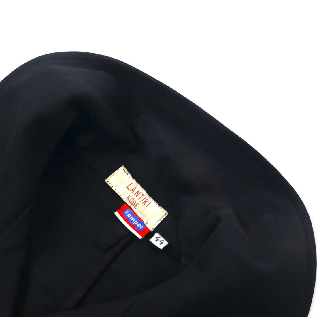 Kempel x LANTIKI European Union Made in EU Double Breasted Work Coat L Black Cotton
