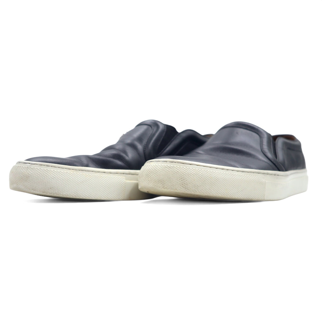 GIVENCHY Italian leather slip-on sneakers, size 24.5cm, black