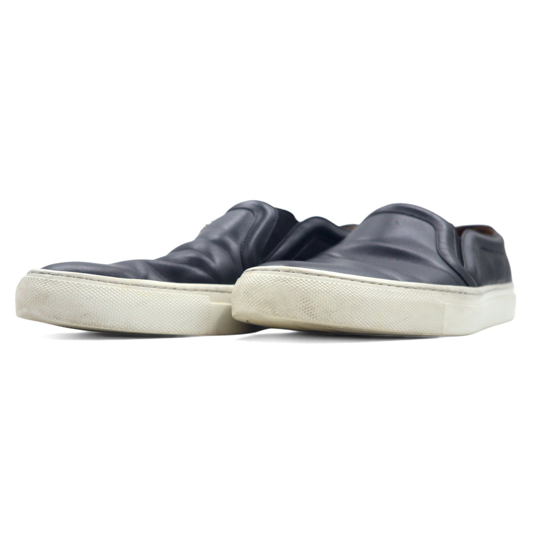 GIVENCHY Italian leather slip-on sneakers, size 24.5cm, black