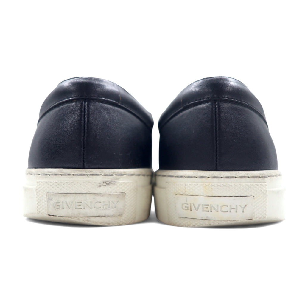 GIVENCHY Italian leather slip-on sneakers, size 24.5cm, black