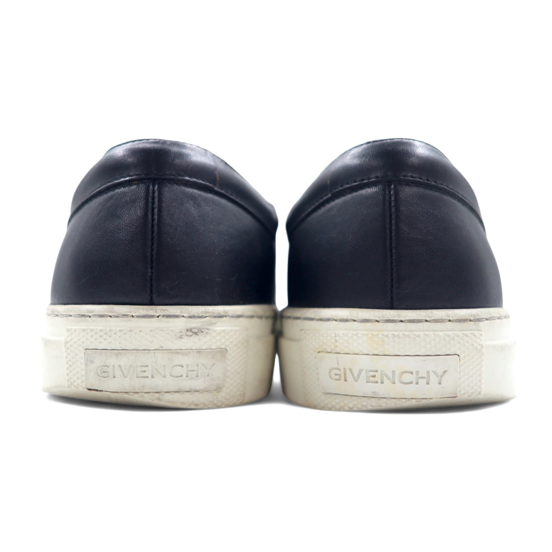 GIVENCHY Italian leather slip-on sneakers, size 24.5cm, black