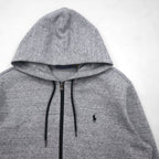 Polo Ralph Lauren ジップパーカー L グレー ストレッチ スモールポニー刺繡