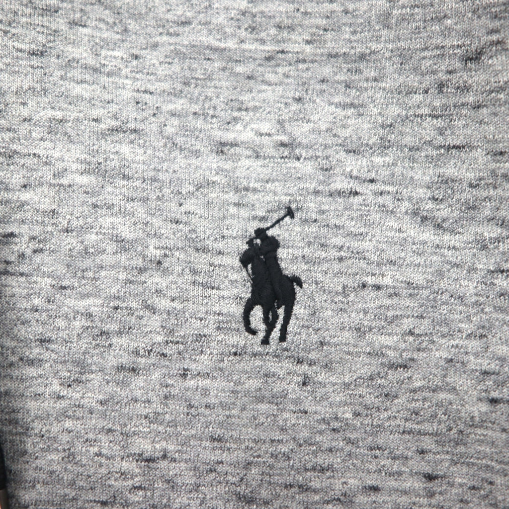 Polo Ralph Lauren ジップパーカー L グレー ストレッチ スモールポニー刺繡