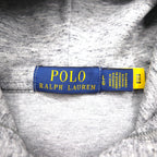 Polo Ralph Lauren ジップパーカー L グレー ストレッチ スモールポニー刺繡