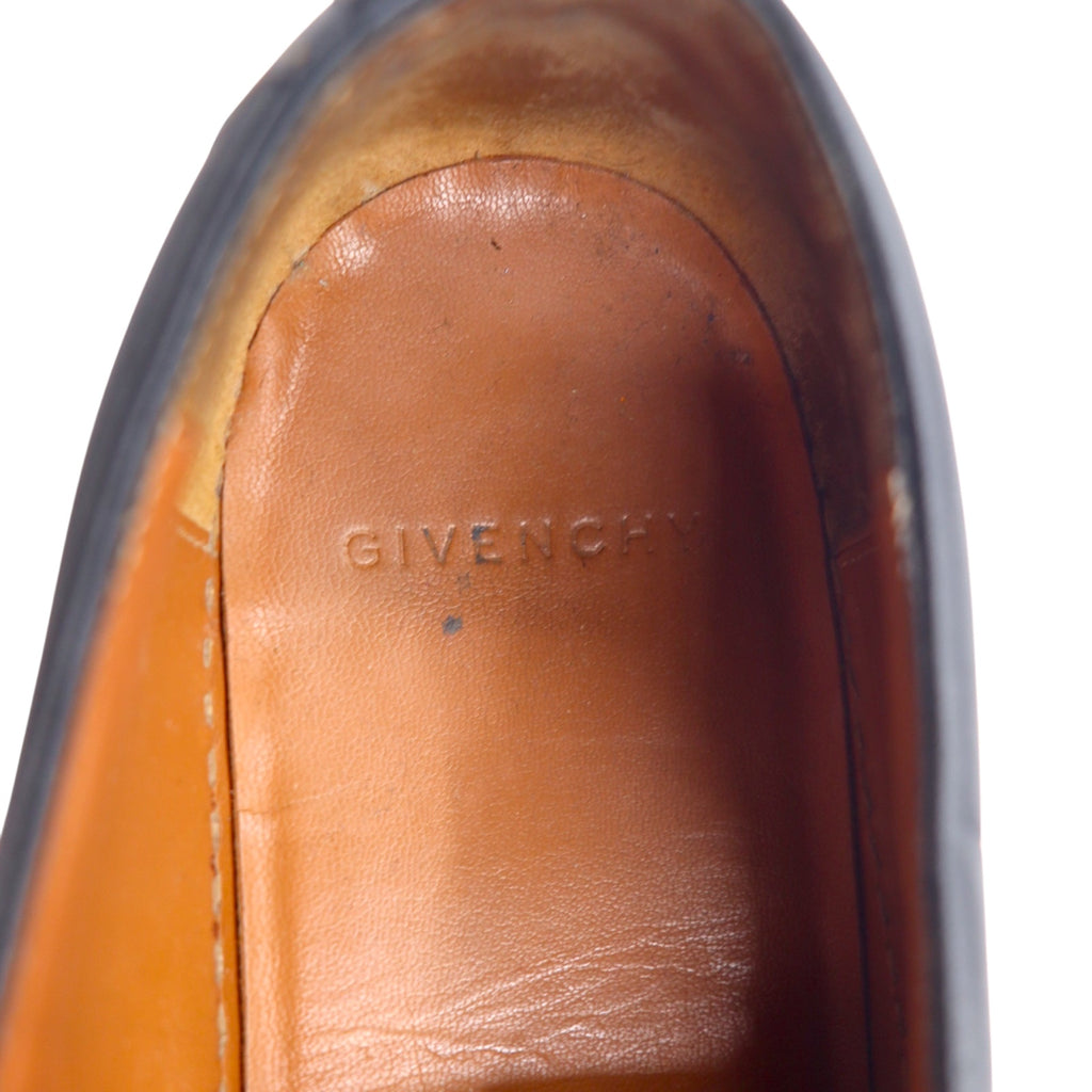 GIVENCHY Italian leather slip-on sneakers, size 24.5cm, black