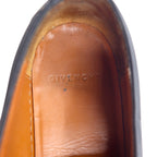 GIVENCHY Italian leather slip-on sneakers, size 24.5cm, black