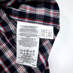 Brooks Brothers Open Collar Shirt Box Pajama Shirt L Black Check Cotton